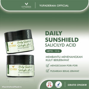 Yufaderma Day Cream Sunscreen With Salicylic Acid Untuk Kulit Berjerawat dan Melindungi  Dari Polusi
