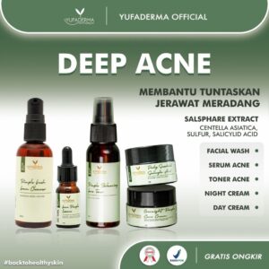 Yufaderma Skin Care Paket Deep Acne Series Khusus Atasi Jerawat Radang Dan Jerawat Besar Untuk Semua Jenis Kulit Wajah