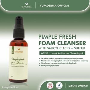 Yufaderma FacialWash Pimple Fresh Foam Cleanser Sabun Cuci Muka Khusus Kulit Sensitif Dan Berjerawat