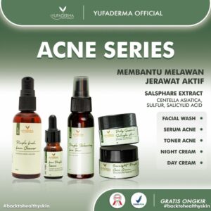 Yufaderma Skin Care Paket Acne Series Bpom Atasi Jerawat Untuk Semua Jenis Kulit Wajah